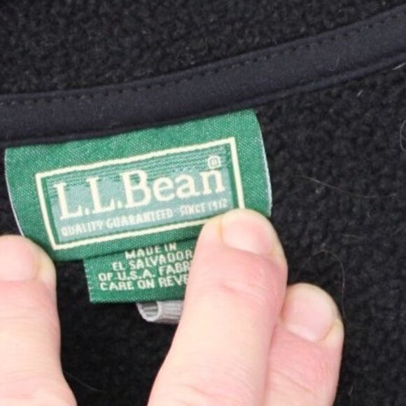 L.L. Bean Womens Black Fleece Vest With Maine Dept. Of Inland Fisheries And Wild - Picture 2 of 9